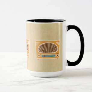 Vintager Rohr-Radio-Kollektor Tasse
