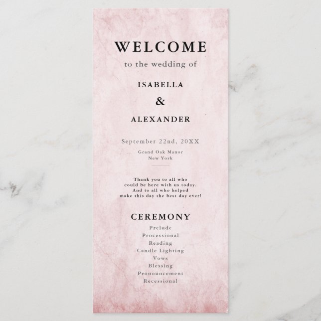 Vintager Rokoko-Bibliothek Buch Romantisches Mauve Programm (Vorderseite)