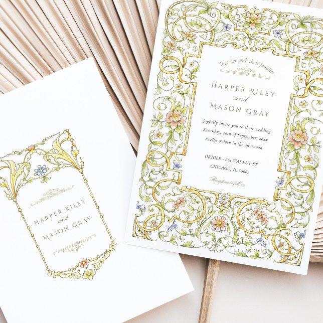 Vintager Rokoko Einladung (Von Creator hochgeladen)