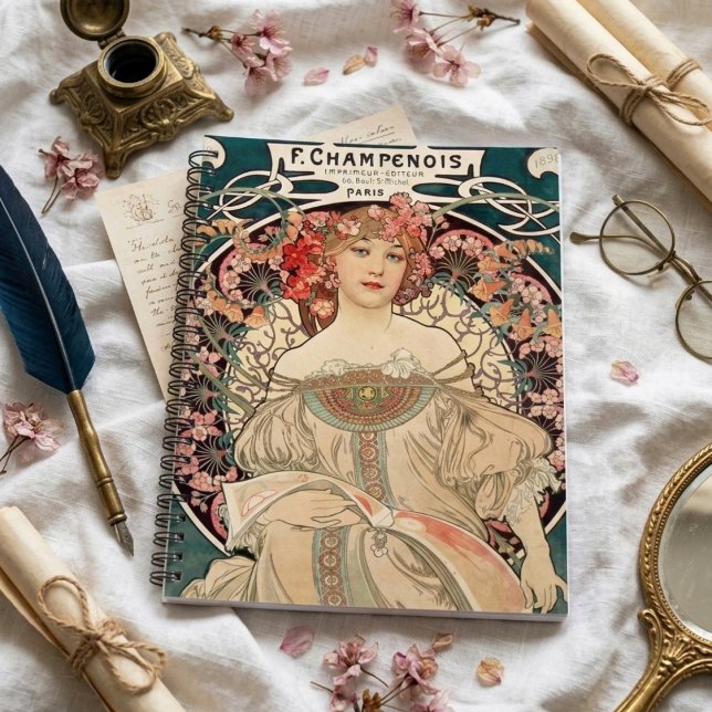Vintager romantischer Mucha-Illustrator Planer (Von Creator hochgeladen)