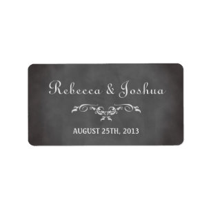 Vintager romantischer Tafel-Gastgeschenk Adressaufkleber