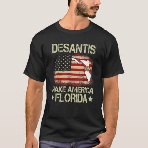 Vintager Ron DeSantis 2024: America Florida Ame T-Shirt