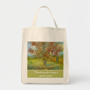 Vintager Rosa-Pfirsichbaum Dank Taschen