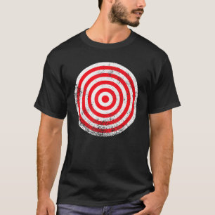 Vintager Roter Bogenschießschießschieber T-Shirt