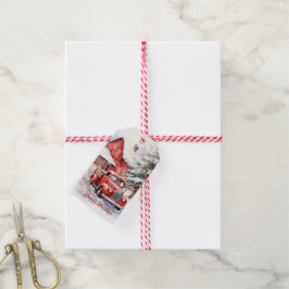 Vintager roter Farm Truck Roter Stall Geschenkanhänger