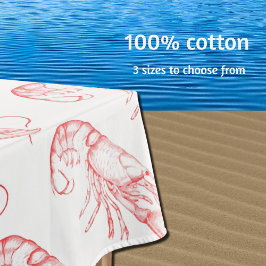 Vintager roter Hummer Tischdecke