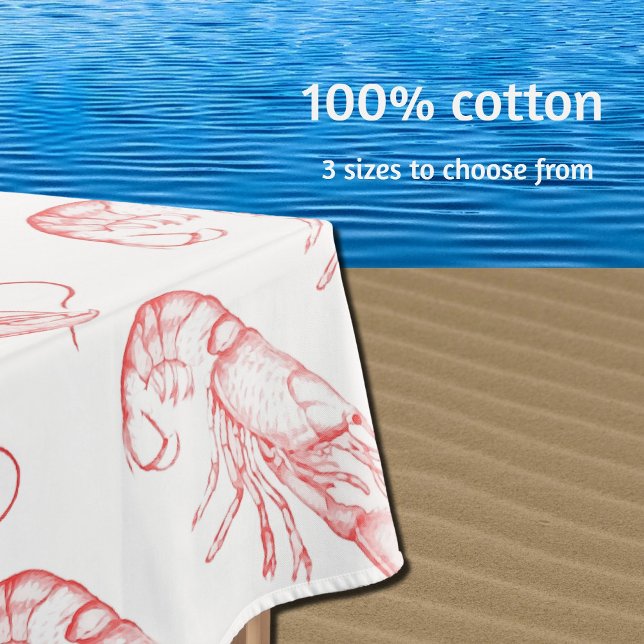 Vintager roter Hummer Tischdecke (Von Creator hochgeladen)