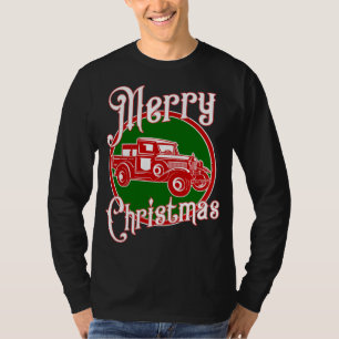 Vintager Roter LKW T-Shirt
