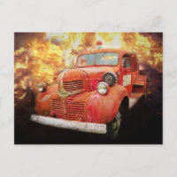 Vintager roter LKW von gestern
