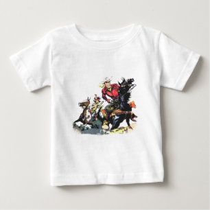 Vintager roter Ryder Baby T-shirt