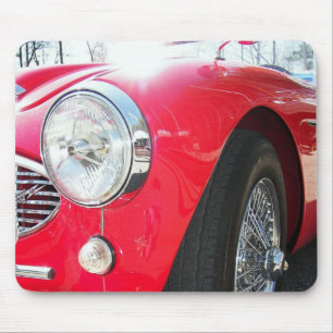 Vintager roter Sportwagen Mousepad