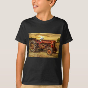 Vintager roter Zuchttraktor T-Shirt