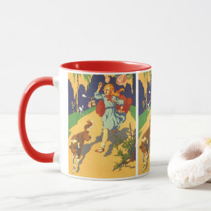 Vintager Rotkäppchen, Hunde und Balloons Tasse