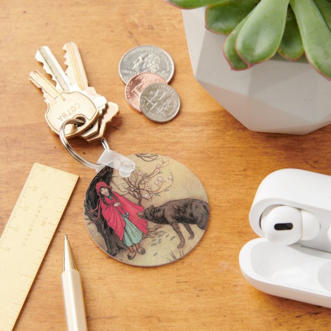 Vintager Rotkäppchen von Warwick Goble Schlüsselanhänger (Schreibtisch)