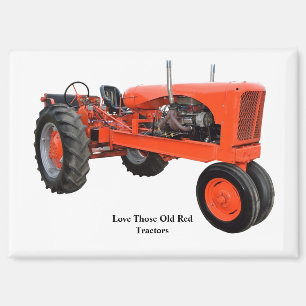 Vintager Rottraktor Magnet