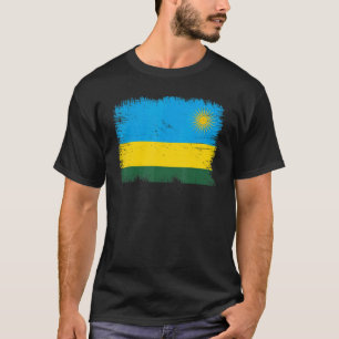 Vintager Ruandas Flag Ruandischer Unabhängigkeitst T-Shirt
