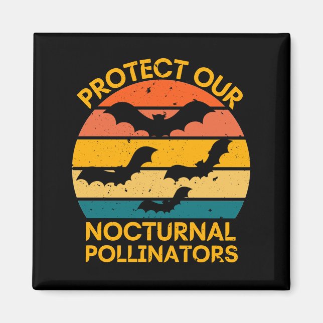 Vintager Rück-Bat Magnet (Vorne)