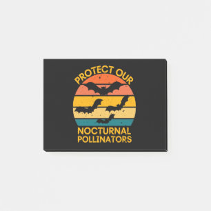 Vintager Rück-Bat Post-it Klebezettel