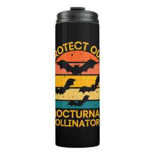 Vintager Rück-Bat Thermosbecher