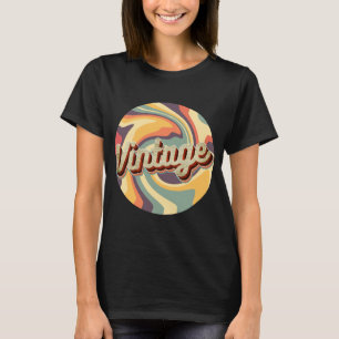VINTAGER RÜCKGANG IN FARBEN TWIRL T-Shirt