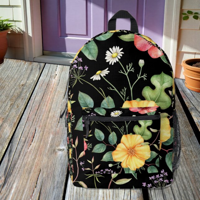 Vintager Rucksack für Gezeichnet Wildblumen um Mit (Von Creator hochgeladen)