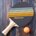Vintager rückwärts gerichteter Regenbogen mit dem  Tischtennis Schläger<br><div class="desc">Das Vintage Rainbow Striped Pong Paddle mit Name verleiht Ihrem Spiel einen lebendigen, Retro-inspiriert Stil. Die fetten Regenbogenstreifen erzeugen einen auffallenden visuellen Effekt, während die Möglichkeit, ihn mit Ihrem Namen zu personalisieren, eine einzigartige, individuelle Touch schafft. Dieses Paddel ist perfekt für Spieler, die Nostalgie und Kreativität lieben. Es verwandelt jedes...</div>