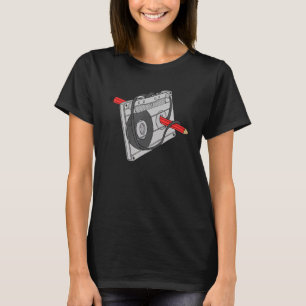 Vintager Rückwind Funny 80er 90s Cassette Pencil G T-Shirt