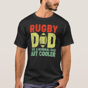 Vintager Rugby-Vater wie ein normaler Vater Rugby  T-Shirt