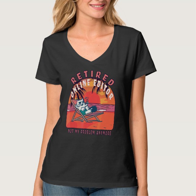 Vintager Ruhestand im Online-Editor T-Shirt (Vorderseite)