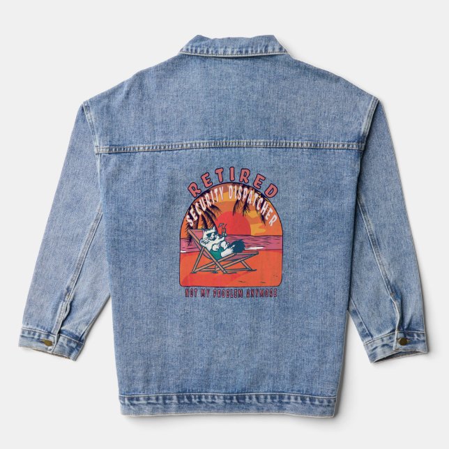 Vintager Ruhestand Jeansjacke (Rückseite)