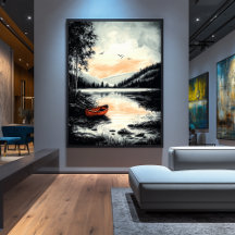 Vintager, ruhiger See - Naturschutz