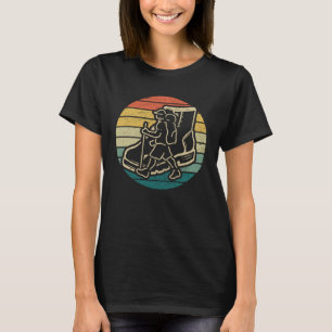 Vintager Rundwanderweg Schuhwandern Wandern T-Shirt