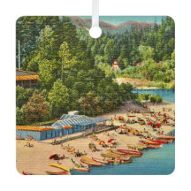 Vintager russischer Flussstrand