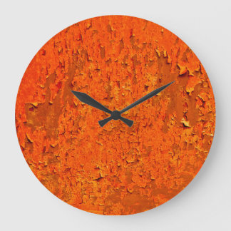 Vintager Rust: Alte texturierte Oberfläche Große Wanduhr