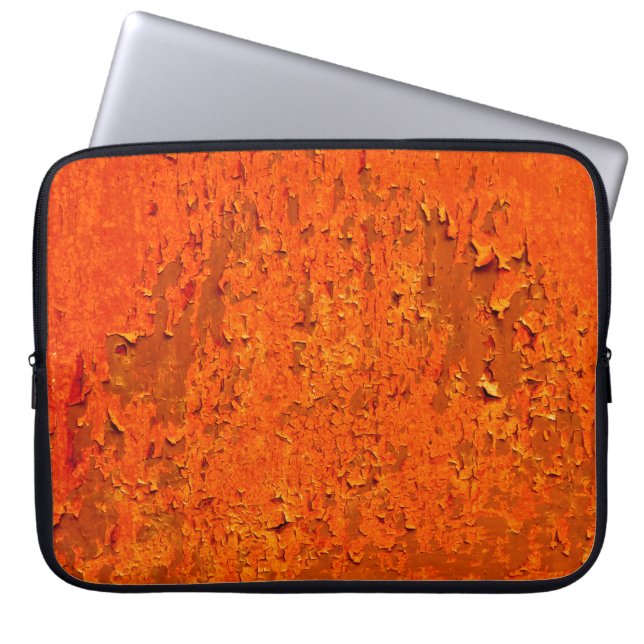 Vintager Rust: Alte texturierte Oberfläche Laptopschutzhülle (Vorderseite)