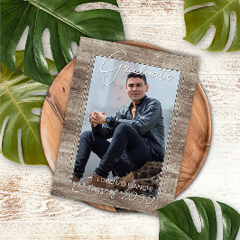 Vintager rustikaler Abschluss Postkarte