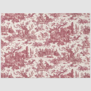 Vintager rustikaler Bauernhof Französisch Toile-Re Seidenpapier