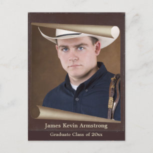 Vintager rustikaler Foto Save the Date Ankündigungspostkarte