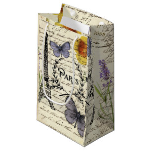 Vintager, rustikaler, französischer Eiffelturm Par Kleine Geschenktüte