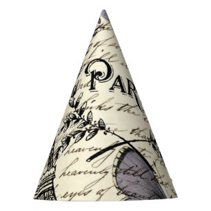 Vintager, rustikaler, französischer Eiffelturm Par Partyhütchen