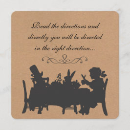 Vintager rustikaler wütender einladung