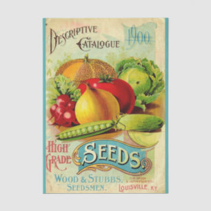 Vintager Saatkatalog Seidenpapier