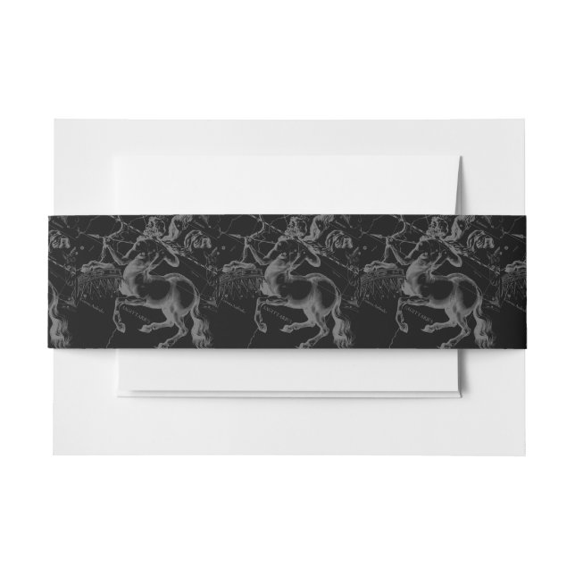 Vintager Sagittarius Konstellation Karte Hevelius Einladungsbanderole (Vorderseite Beispiel)
