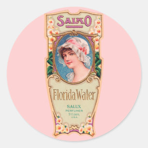 Vintager Salko Florida Wasser-Parfüm-Aufkleber Runder Aufkleber