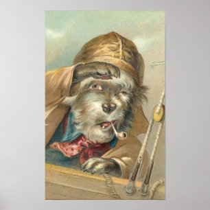 Vintager Salty Dog Poster