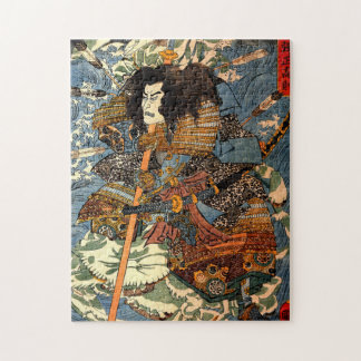 Vintager Samurai Ukiyo-e japanische Malerei Puzzle