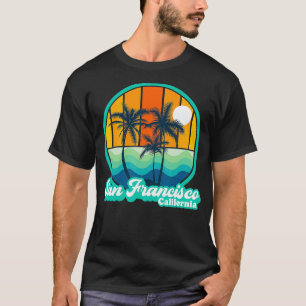 Vintager San Francisco California Summer 90s Beach T-Shirt