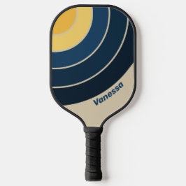 Vintager Sandstreifen mit Namen Pickleball Schläger