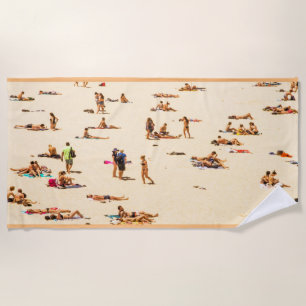 Vintager Sandy Beach Strandtuch