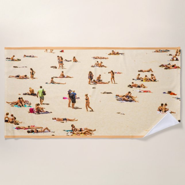 Vintager Sandy Beach Strandtuch (Vorderseite)